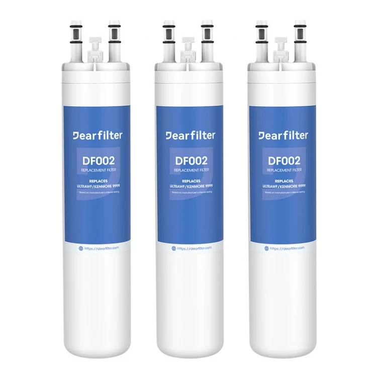 ULTRAWF Refrigerator Water Filter 2-Pack - Compatible Replacement With Coconut Carbon Block