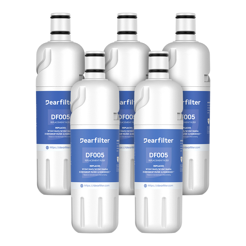 Dearfilters Compatible Water Filter 2, EDR2RXD1  Water Filter,W10413645A Filter 5PCS