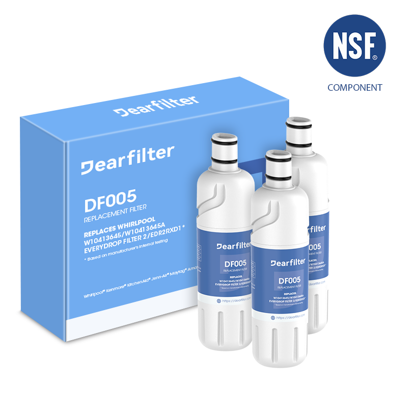 DF005 Compatible with Kitchenaid Water Filter 2 W10413645A, Edr2rxd1, EDR2RXD1B 3PCS